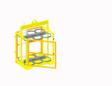 2,000# 6-TANK BOTTLE LIFTER WITH STRAPS AND LOCKING DOORS (26736)
