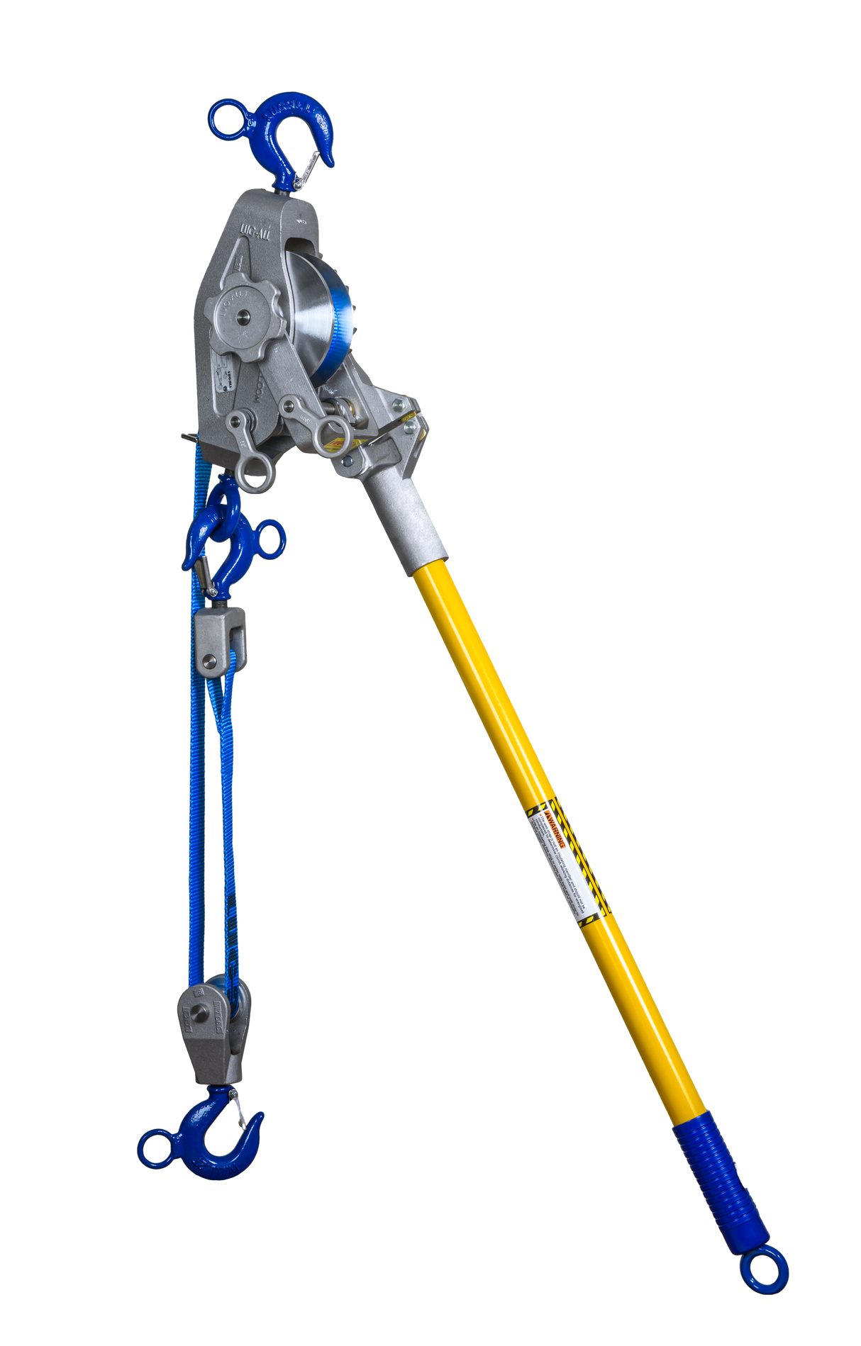 Lug-All 1 Ton X 10' Lightweight Medium Frame Web Strap Hoist (40-B)