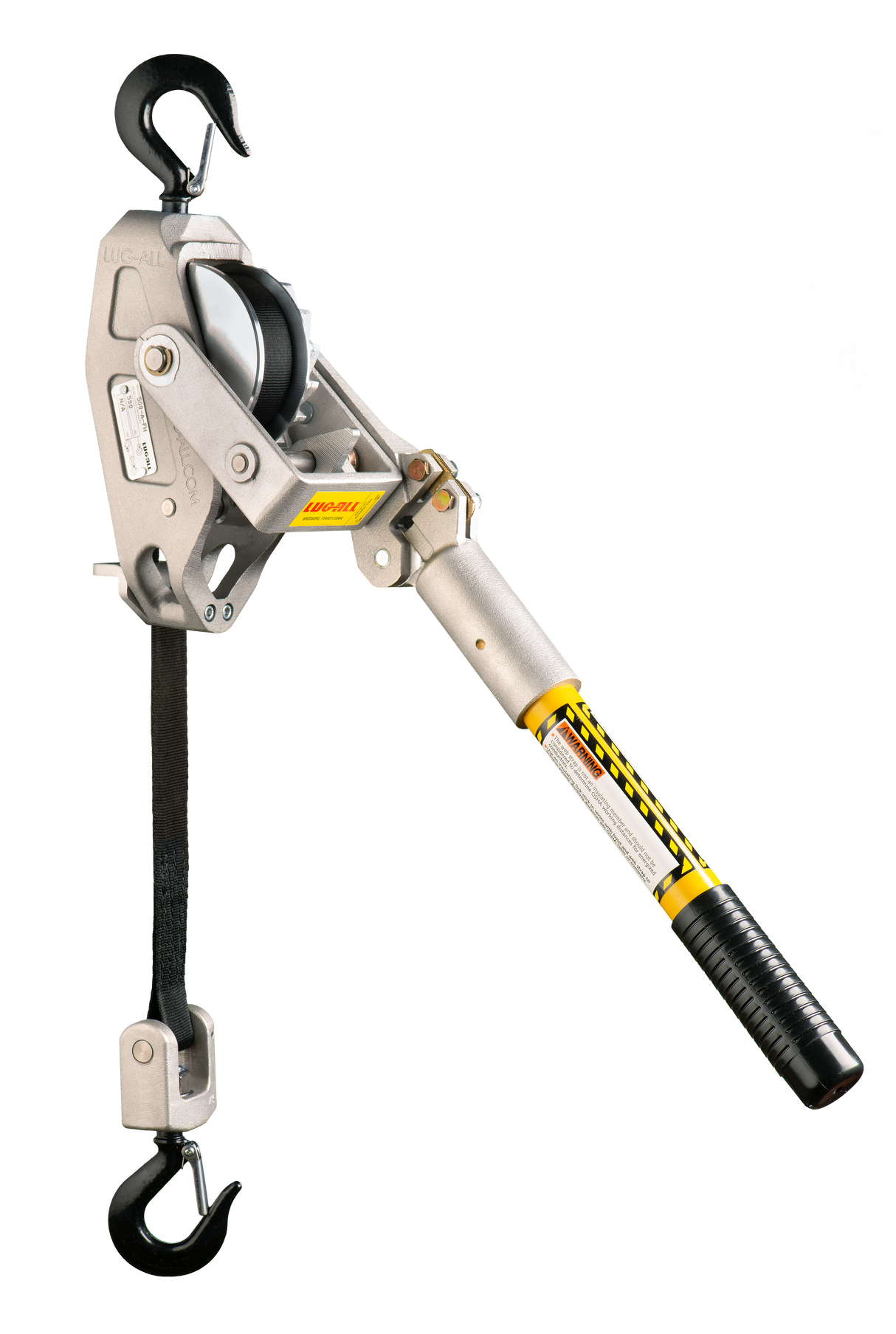 Lug-All 1/4 Ton X 17' Lightweight Small Frame Web Strap Hoist (500-A-FH)