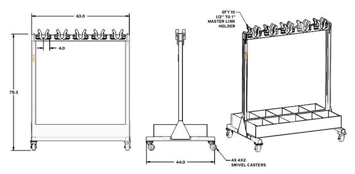 800 lbs 5 ml Holders Per Side, Box (26342)