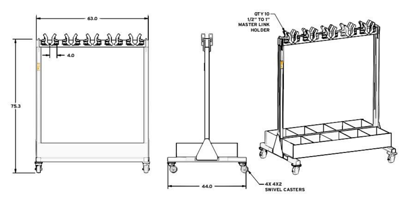 800 lbs 5 ml Holders Per Side, Box (26342)