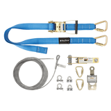 30' SteelGrip Plus Temp Cable HLL with Ratchet Strap Tensioner + Coil EA+ Install Hardware (620030R)
