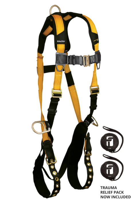 Journeyman Flex® Steel 3D Standard Non-belted Full Body Harness, Tongue Buckle Leg Adjustment (7023)