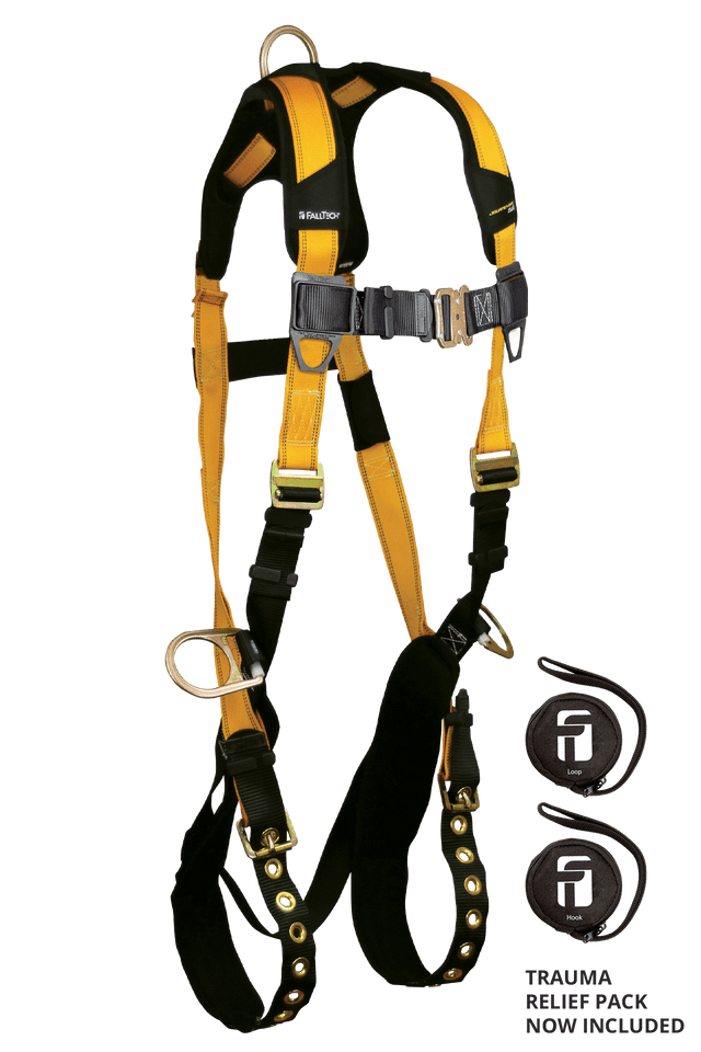 Journeyman Flex® Steel 3D Standard Non-belted Full Body Harness, Tongue Buckle Leg Adjustment (7023)