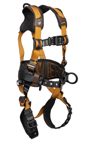 Advanced ComforTech® Gel 4D Construction Climbing Full Body Harness, Tongue Buckle Leg Adjustment (7081BFD)