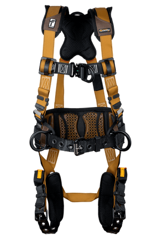 Advanced ComforTech® Gel 4D Construction Climbing Full Body Harness, Tongue Buckle Leg Adjustment (7081BFD)