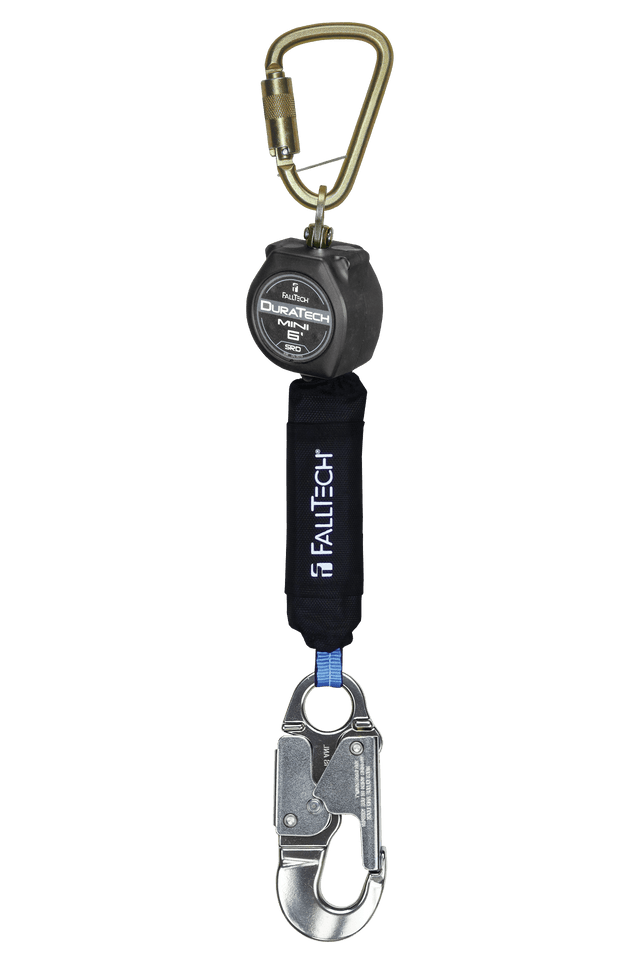6' DuraTech® Mini Class 1 Personal SRL-P with Aluminum Snap Hook, Includes Steel Dorsal Connecting Carabiner (72706SB4)