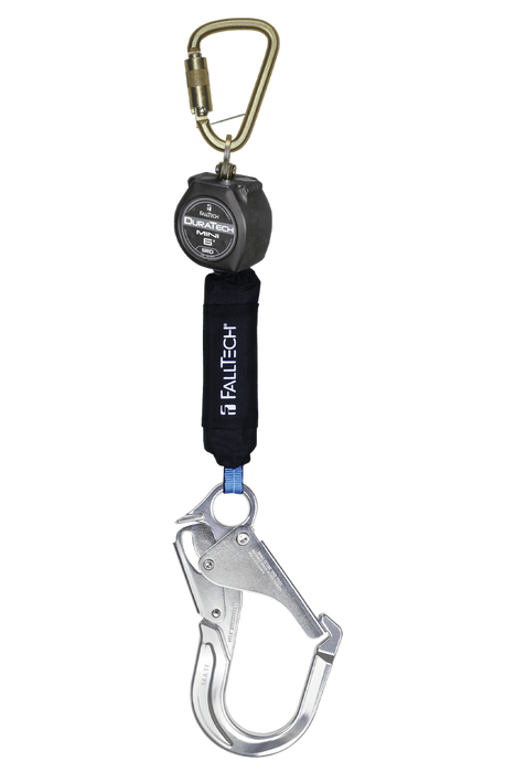 6' DuraTech® Mini Class 1 Personal SRL-P with Aluminum Rebar Hook, Includes Steel Dorsal Connecting Carabiner (72706SB5)