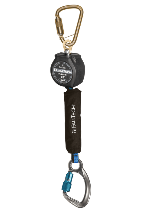 6' DuraTech® Mini Class 1 Personal SRL-P with Aluminum Carabiner, Includes Steel Dorsal Connecting Carabiner (72706SB6)