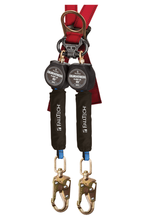 6' DuraTech® Mini Class 1 Personal SRL-P with Steel Swivel Snap Hooks, Includes Steel Dorsal Connecting Carabiner (72706TB2)