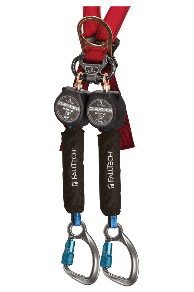 6' DuraTech® Mini Class 1 Personal SRL-P with Aluminum Carabiners, Includes Steel Dorsal Connecting Carabiner (72706TB6)