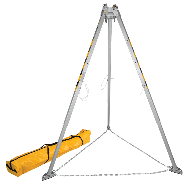 Confined Space Tripod 5' - 8' Adjustable w/Storage Bag, Technora Rope (7276T)