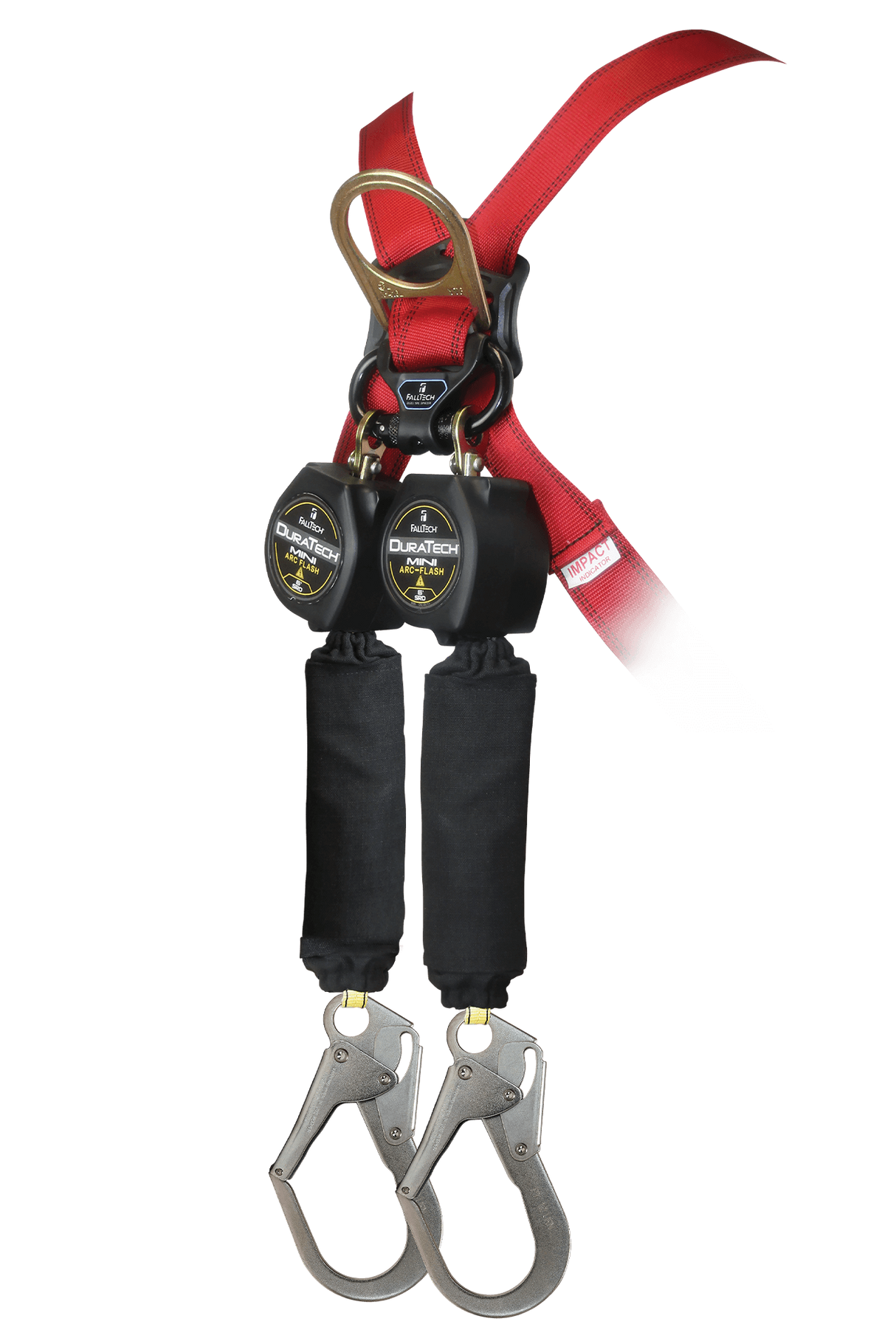 6' Arc Flash DuraTech® Mini Class 1 Personal SRL-P with Steel Rebar Hooks, Includes Steel Dorsal Connecting Carabiner (72906TB3)