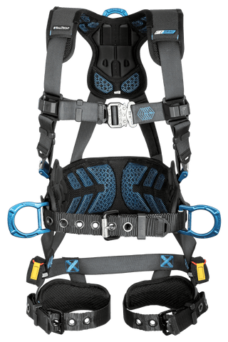 FT-One™ 3D Construction Belted Full Body Harness, Tongue Buckle Leg Adjustments (8127B)