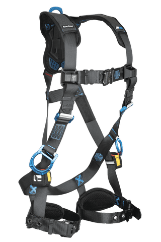 FT-One™ 3D Standard Non-Belted Full Body Harness, Tongue Buckle Leg Adjustments (8128B3D)