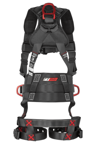 FT-Iron 3D Construction Belted Full Body Harness, Tongue Buckle Leg Adjustment (8144)