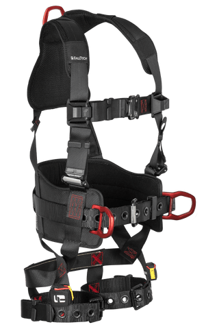 FT-Iron 3D Construction Belted Full Body Harness, Tongue Buckle Leg Adjustment (8144)