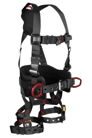 FT-Iron™ 3D Construction Belted Full Body Harness, Tongue Buckle Leg Adjustment (8144B)