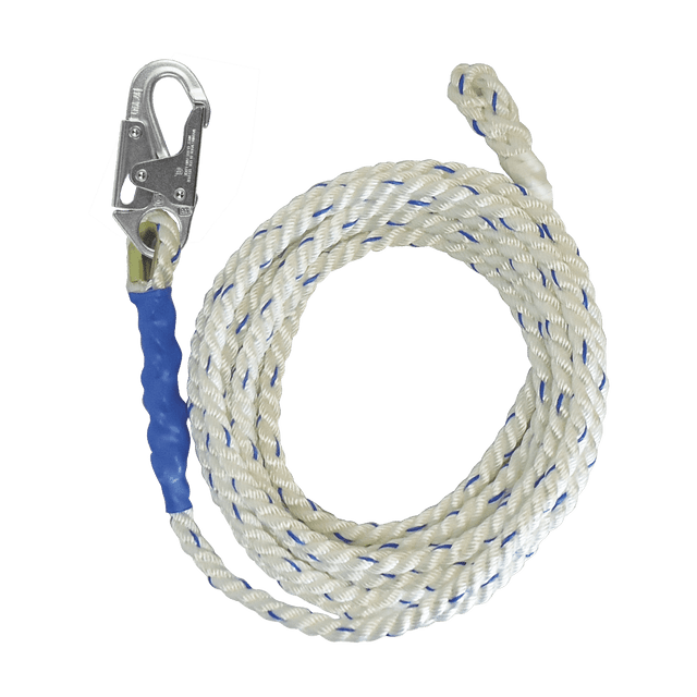 75' Premium Polyester Blend Vertical Lifeline with Back-spliced End (8175)