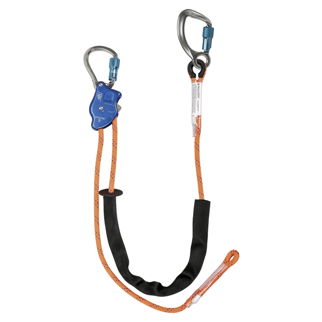 Tower Climber® Rope Positioning Lanyard with Aluminum Adjuster with Aluminum Carabiners (8165E)