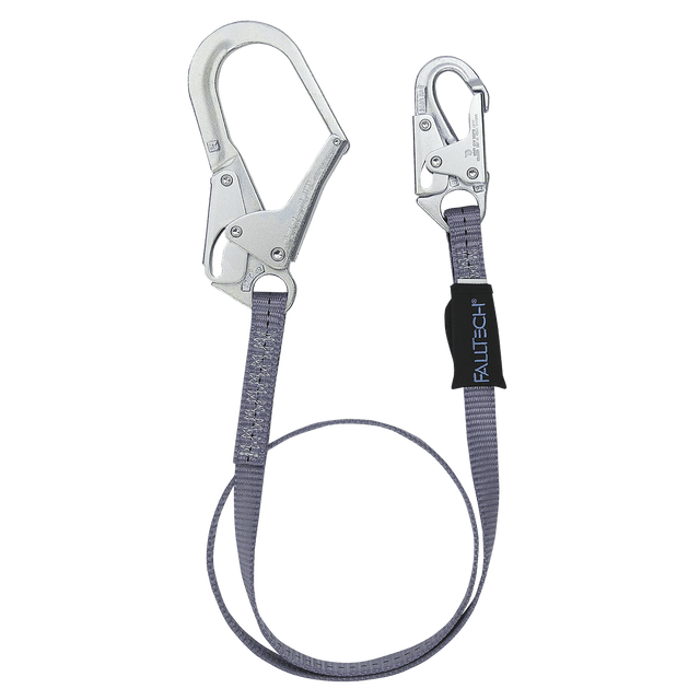 6' Web Restraint Lanyard, Fixed-length with Steel Connectors (82063)