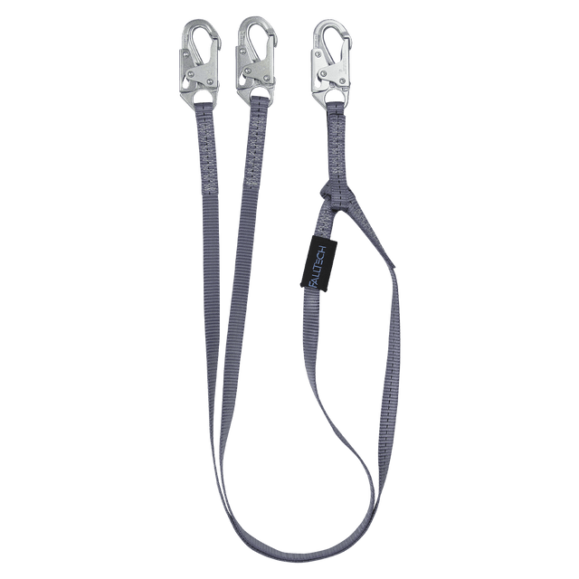 6' Restraint Lanyard Y-Legs; Web with Snap Hooks (PN 8206Y)