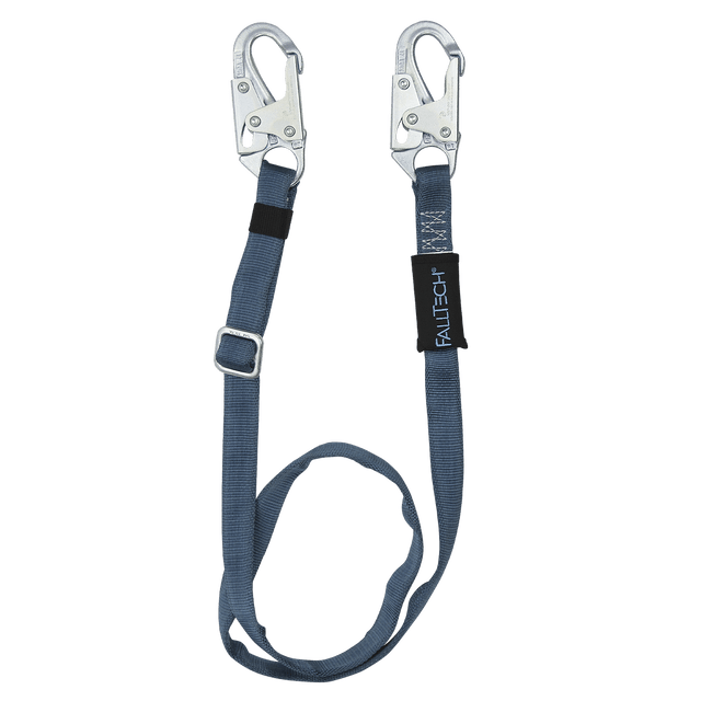 6' to 10' Adjustable Length Restraint Lanyard with Steel Snap Hooks (820910)