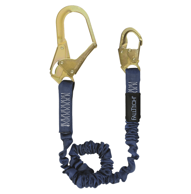 4½' to 6' ElasTech® Energy Absorbing Lanyard, Single-leg with Steel Connectors (82403)