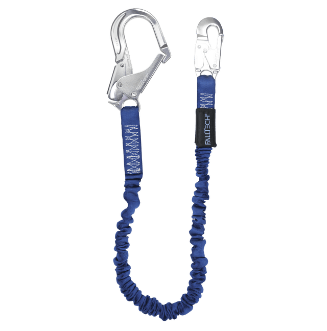 4½' to 6' ElasTech® Energy Absorbing Lanyard, Single-leg with Aluminum Connectors (82403A)