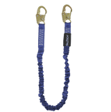 4½' to 6' ElasTech® Energy Absorbing Lanyard, Single-leg with Steel Snap Hooks (8240)