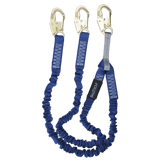 4½' to 6' ElasTech® Energy Absorbing Lanyard, Double-leg with Steel Snap Hooks (8240Y)