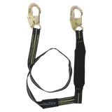6' WeldTech® Kevlar® Energy Absorbing Lanyard, Single-leg with Steel Snap Hooks (8242)