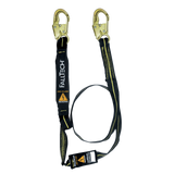 6' Arc Flash Energy Absorbing Lanyard, Single-leg with Steel Snap Hooks (8242AF)