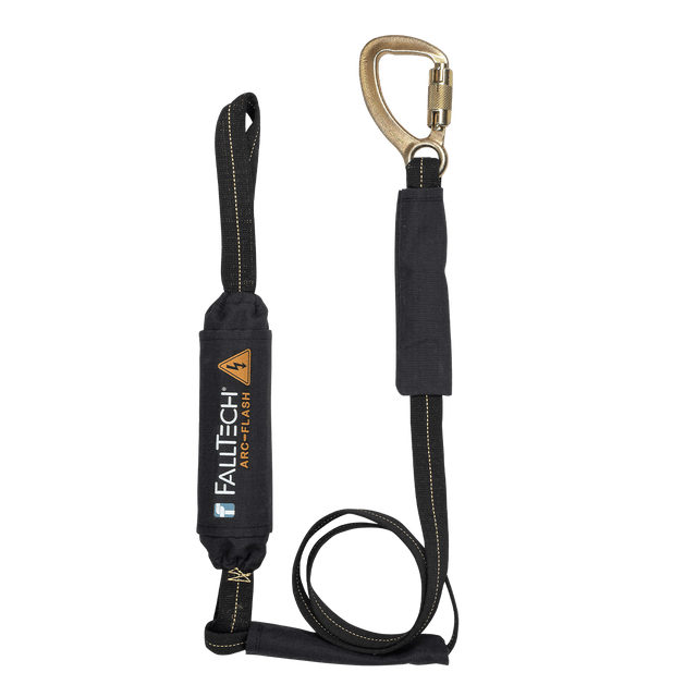 6' Arc Flash Energy Absorbing Lanyard, Single-leg with Choke-loop and Steel Snap Hook (8242LB)