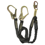 6' WeldTech® Nomex® Energy Absorbing Lanyard, Double-leg with Steel Rebar Hooks (8243Y3)