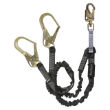 6' Heavyweight® Energy Absorbing Lanyard, Double-leg with Steel Connectors (8246Y3)
