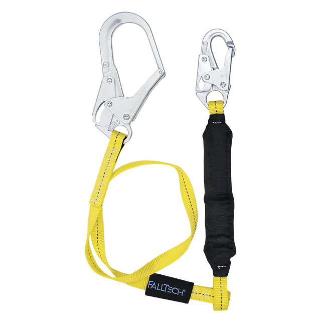 6' Soft Pack FT Basic® Energy Absorbing Lanyard, Single-leg with Steel Connectors (8256LT3)