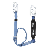 4' to 6' ViewPack® Adjustable Energy Absorbing Lanyard, Single-leg with Steel Snap Hooks (8257)