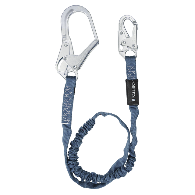 6' Internal Energy Absorbing Lanyard, Single-leg with Steel Connectors (82593)