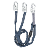 6' Internal Energy Absorbing Lanyard, Double-leg with Steel Snap Hooks (8259Y)