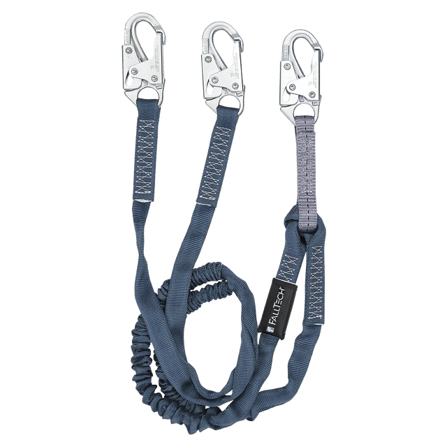 6' Internal Energy Absorbing Lanyard, Double-leg with Steel Snap Hooks (8259Y)