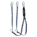6' ViewPack® Tie-back Energy Absorbing Lanyard, Double-leg with Steel Snap Hooks (826082D)