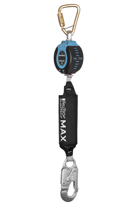 9' DuraTech® MAX Personal SRL with Aluminum Snap Hook, Includes Steel Dorsal Connecting Carabiner (82709SB4)