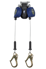 8' FT-X™ Cable Class 2 Leading Edge Personal SRL-P, Twin-leg with Steel Mini Rebar Hooks with SpeedLink™ (82808TP0)