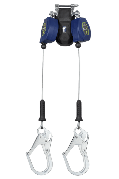 8' FT-X™ Cable Class 2 Leading Edge Personal SRL-P, Twin-leg with Steel Rebar Hooks with SpeedLink™ (82808TP3)