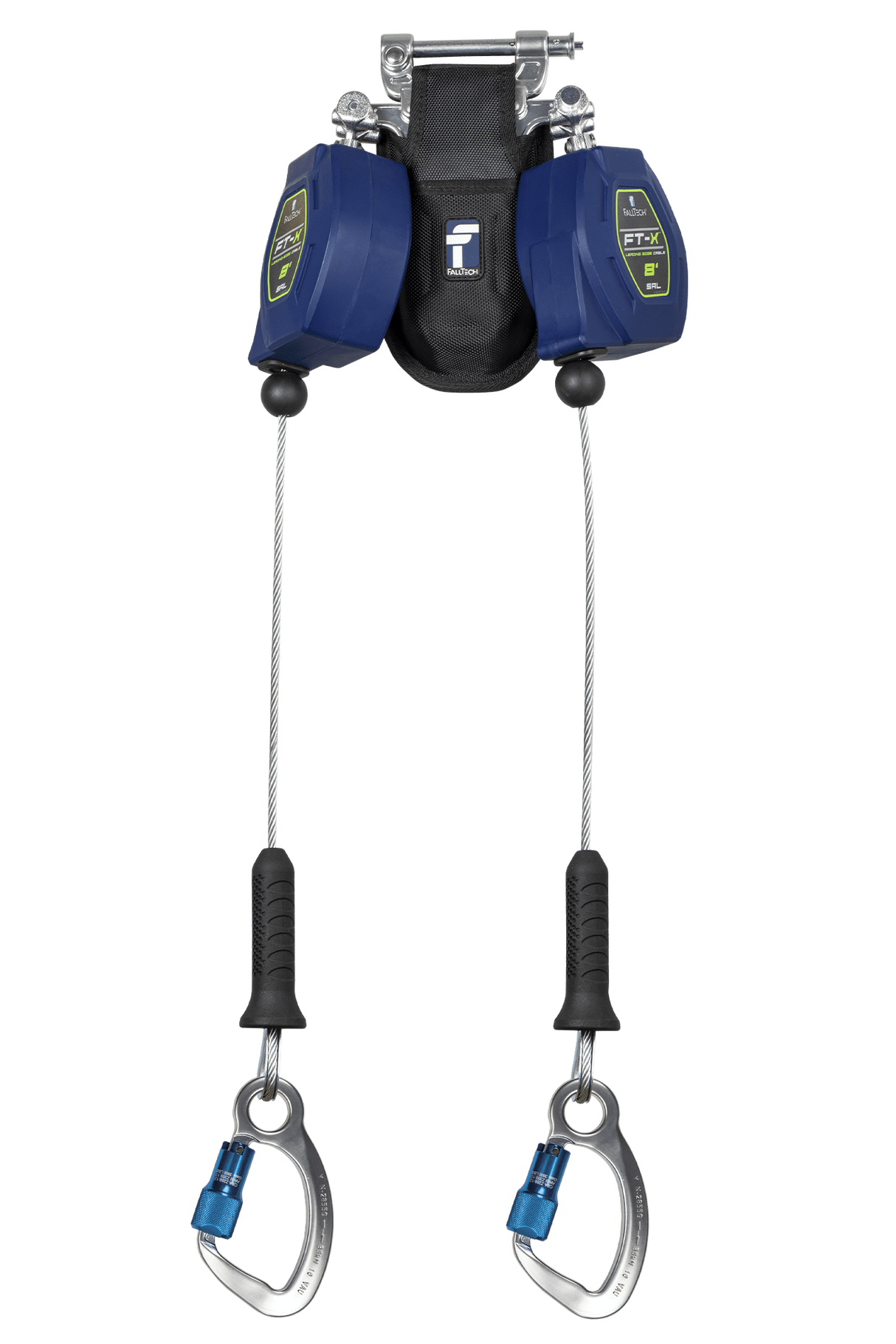 8' FT-X™ Cable Class 2 Leading Edge Personal SRL-P, Twin-leg with Aluminum CE Carabiners with SpeedLink™ (82808TP6)