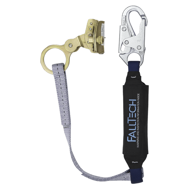 Hinged Trailing Rope Adjuster with 3' ViewPack® Energy Absorbing Lanyard (8358)