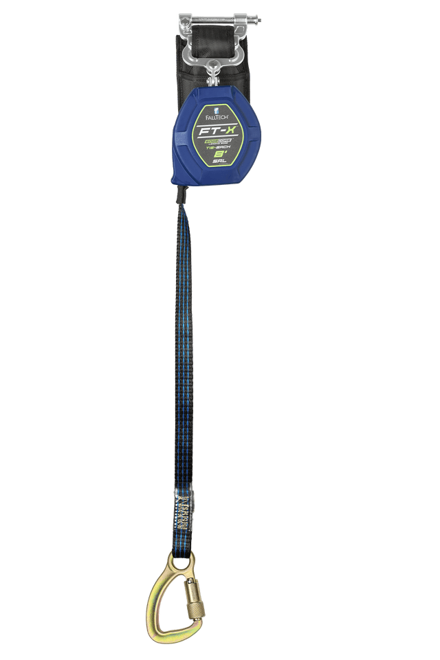 8' FT-X™ EdgeCore™ Tie-Back Class 2 Leading Edge Personal SRL-P, Single-leg with Steel 5k Carabiner (84108SP8)