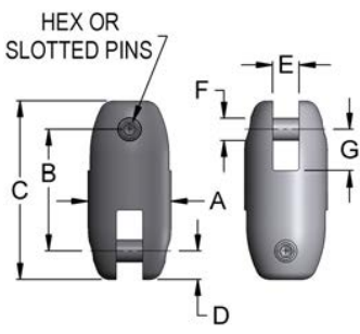 Pengo-Miller 90 Connector Model PL3/8 MBL 12000 lbs