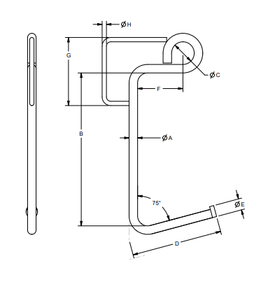 3/4" Sorting Hook 300 lbs WLL (13425)